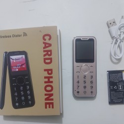 A1B Super Slim Card Phone Dual Sim And Memory Card Gold