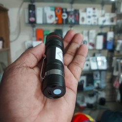 AR245 Mini Zoom Torch Light Flashlight Rechargeable USB Torch COB With Pen Clip