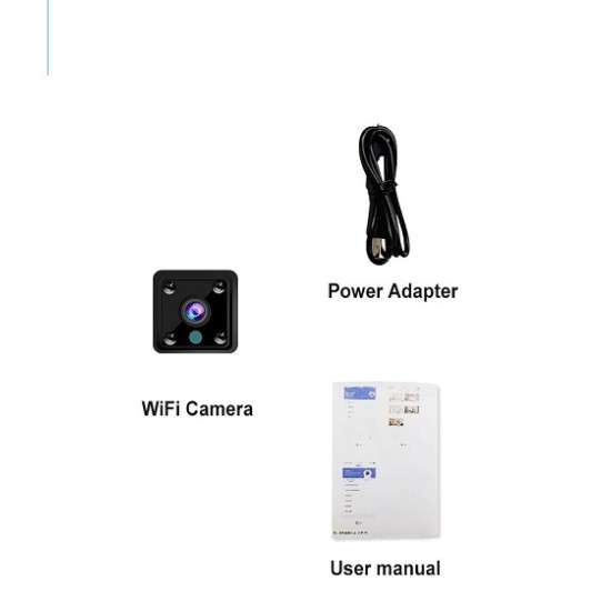 AR310 Mini Wifi ip Camera HD Night Vision - Black