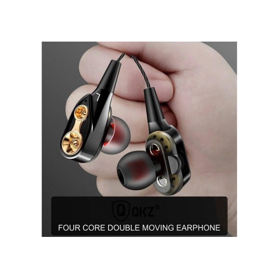 QKZ CK8 Dual Driver In-Ear Earphone - Black