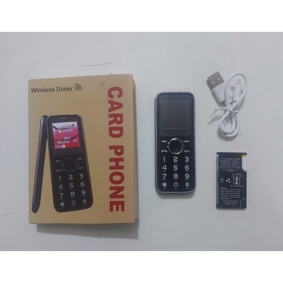 A1B Card Phone Dual Sim Black