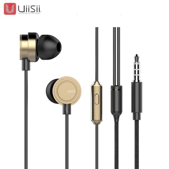 UiiSii HM13 In-Ear Dynamic Earphone Headphone - Gold