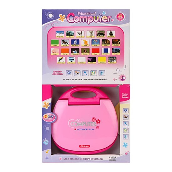 Educational Computer Learning Kids Toy Laptop with LED Display and Music