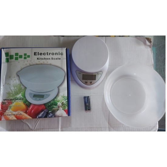 Kitchen Weight Scale Up to 5KG With Bowl