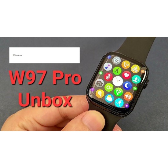 Microwear W97 Pro Smartwatch 1.92 Full Display Watch 45MM Wireless Charger Calling Option - Series 7