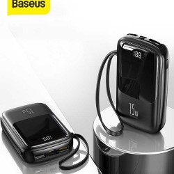 Baseus Qpow 15W Power Bank 10000mAh With Lighting Cable 3A