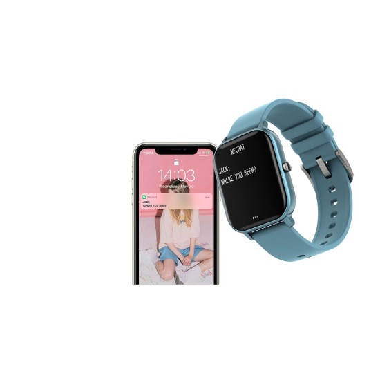 Colmi P8 Smart Watch Bluetooth Watch - Blue