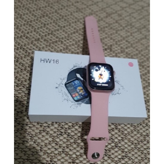 HW16 Smart Watch Bluetooth Calling Fitness Tracker - Pink