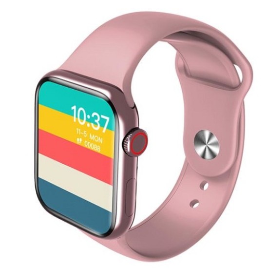 HW16 Smart Watch Bluetooth Calling Fitness Tracker - Pink