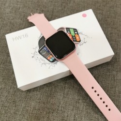 HW16 Smart Watch Bluetooth Calling Fitness Tracker - Pink