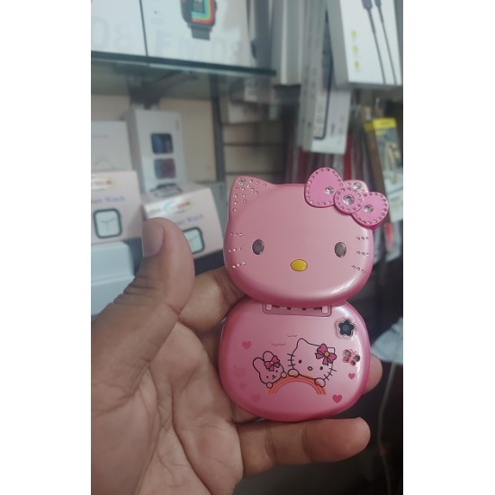 Hello Kitty Taiml K688 Mini Folding Mobile Phone