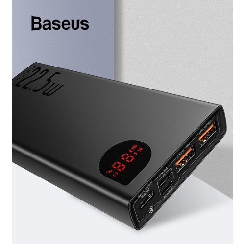 Baseus 22.5W Adaman Metal Digital Display 10000mAh Power Bank Quick Charger Baseus 22.5W Adaman Metal Digital Display 10000mAh Power Bank Quick Charger