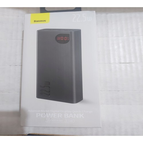 Baseus 22.5W Adaman Metal Digital Display 20000mAh Power Bank Quick Charger Baseus 22.5W Adaman Metal Digital Display 20000mAh Power Bank Quick Charger