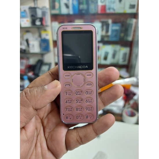 KECHAODA K115 Mini Card Phone Dual Sim - Rose Gold