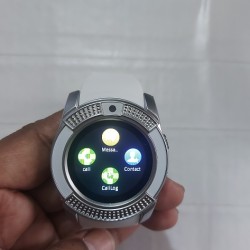 V8 Smart Watch Single Sim Full Touch Call SMS Camera