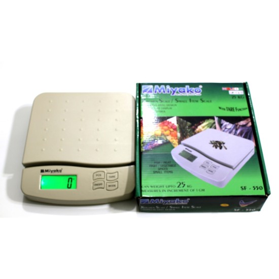 Miyako Digital Kitchen Weight Scale 25KG 