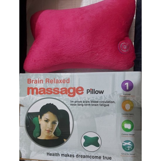 Brain Relaxed Massage Pillow - Red