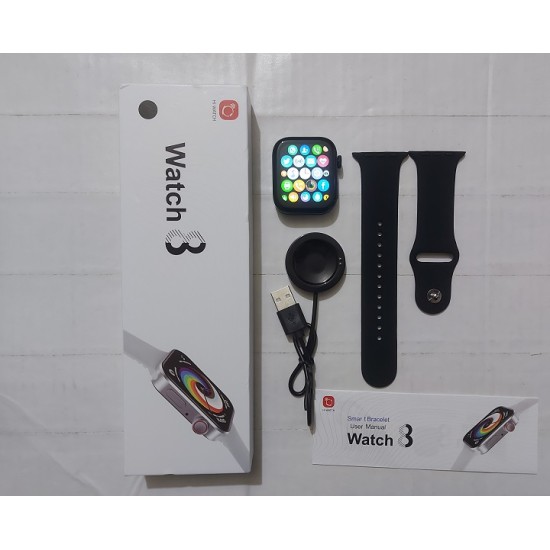 i8 Pro Max Smartwatch 1.75 inch Waterproof 10 Mini Games Calling Option - Black