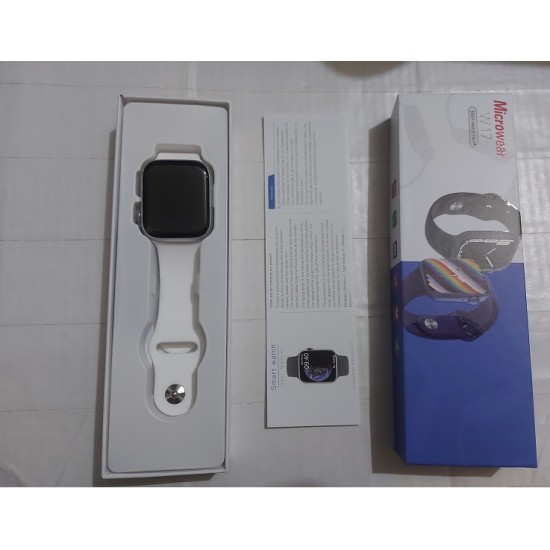 Microwear W17 Smartwatch Series 7 Display 1.92 inch Calling Option Waterproof - White