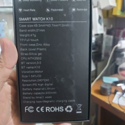 K10 Smart Mobile Watch Single Sim Call Sms Camera