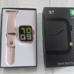X7 Smart Watch Bluetooth Call Full Touch Display - Gold