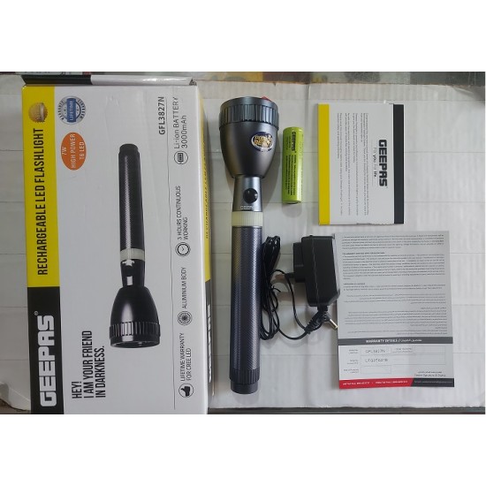 GEEPAS GFL 3827n Rechargeable Flash light 3000mAh