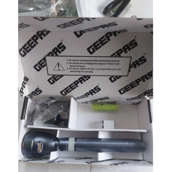 GEEPAS GFL 3827n Rechargeable Flash light 3000mAh