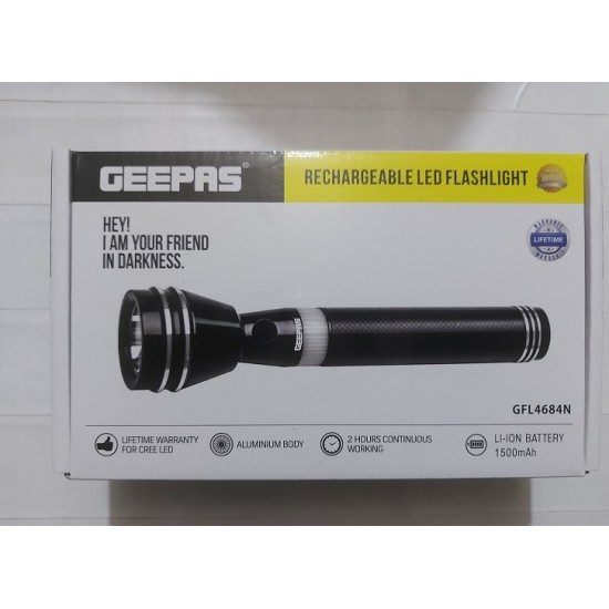 GEEPAS GFL 4684N Rechargeable Flash Torch Light