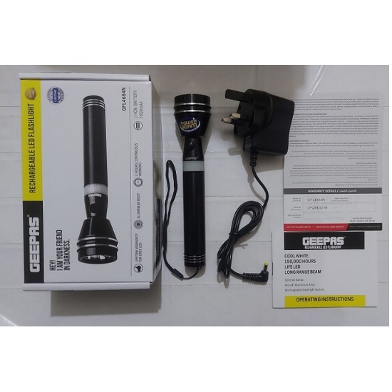 GEEPAS GFL 4684N Rechargeable Flash Torch Light