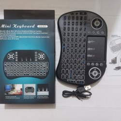 i8 Mini Wireless Keyboard with Touchpad Backlit Light 3 Color