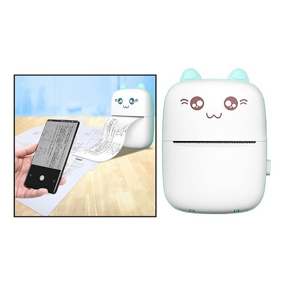 AR10 Mini Bluetooth instant Photo Printer Text Printer Lebel Printer