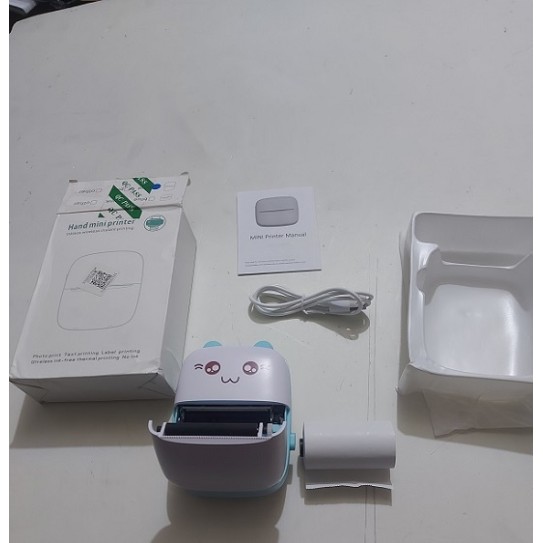 AR10 Mini Bluetooth instant Photo Printer Text Printer Lebel Printer