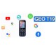 Geo T19 Wifi 4G Mobile Phone 2000mAh Dual SIM 