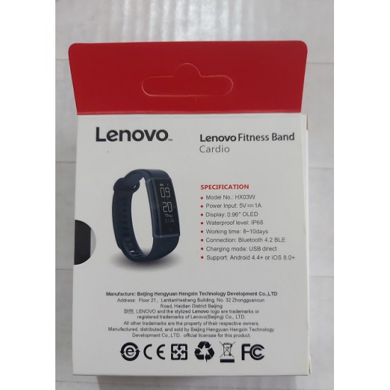 Lenovo HX03W Smart Band Cardio Fitness Band - Original