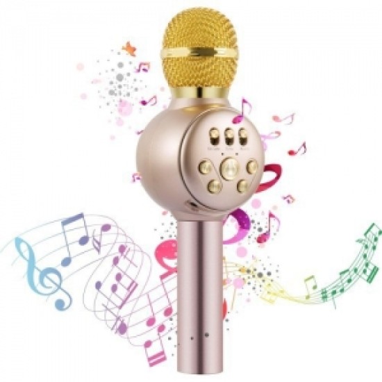MD02 Wireless Bluetooth Karaoke Microphone With LED light