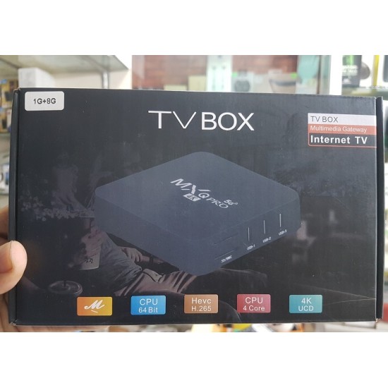 MXQ Pro Android TV Box 4K Quad Core 1GB RAM 8GB ROM