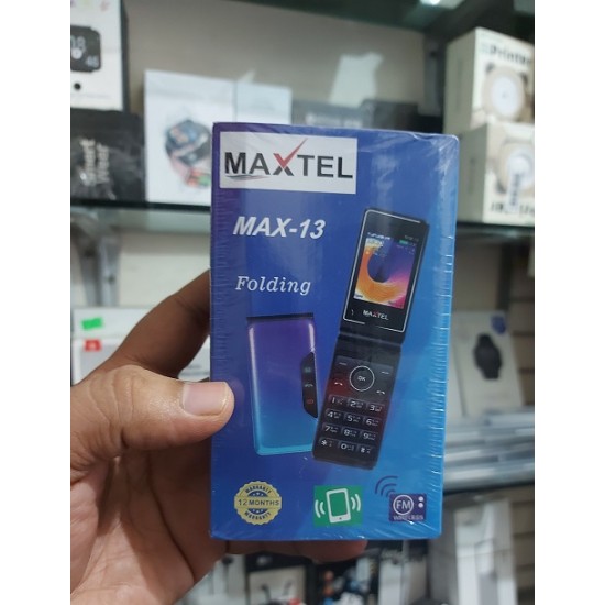 Maxtel Max 13 Folding Mobile Phone Dual Sim Wireless FM Mp3/Mp4 Player Camera With Warranty