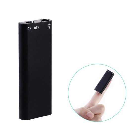 Mini Voice Recorder 16GB Metal Body with MP3 Option