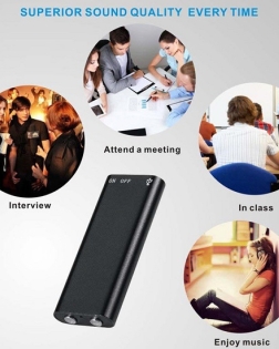 Mini Voice Recorder 16GB Metal Body with MP3 Option