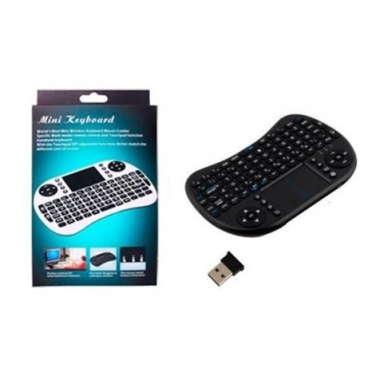 i8 Mini Wireless Keyboard With Touch Mouse Pad backlit