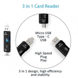 5 in 1 OTG Card Reader Support Android, Type-c And USB