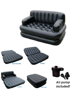  inflatable Air Bed With Sofa 5 Option Free Pumper
