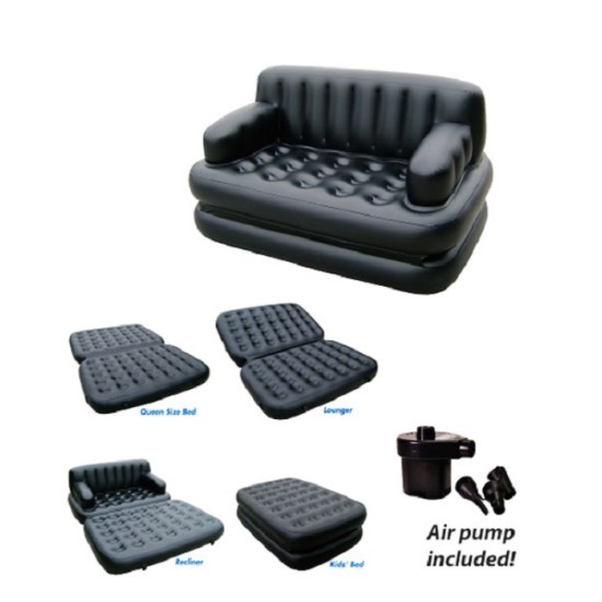 5 in 1 inflatable Sofa Air Bed is Air pumping Air bed