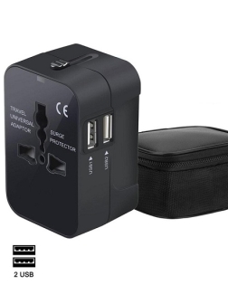 AR05 Travel Adapter 2 USB Ports Fast-Charging 