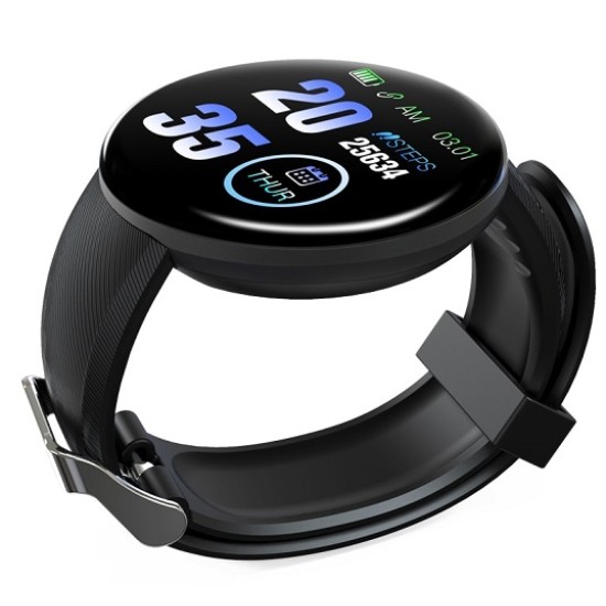 AR18 Smart Watch Waterproof Fitness Tracker - Black