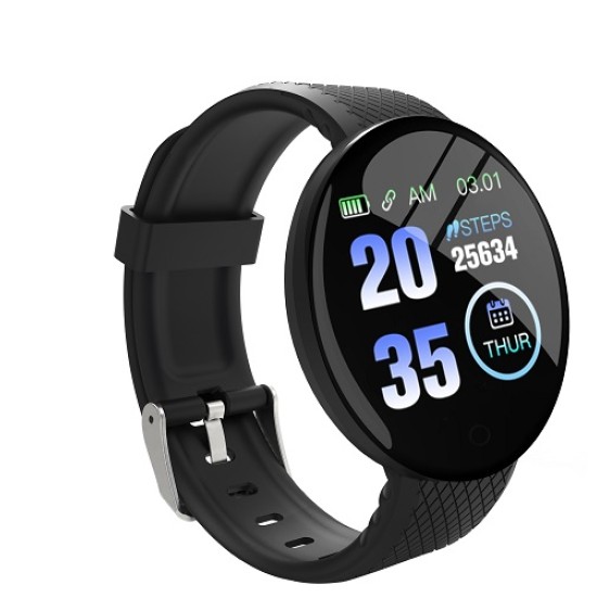 AR18 Smart Watch Waterproof Fitness Tracker - Black