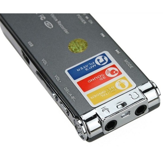 V333 8GB Digital Audio Voice Recorder With Mp3 Option