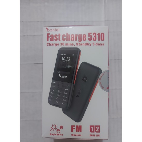 Bontel 5310 Dual Sim First Charging Phone With Warranty