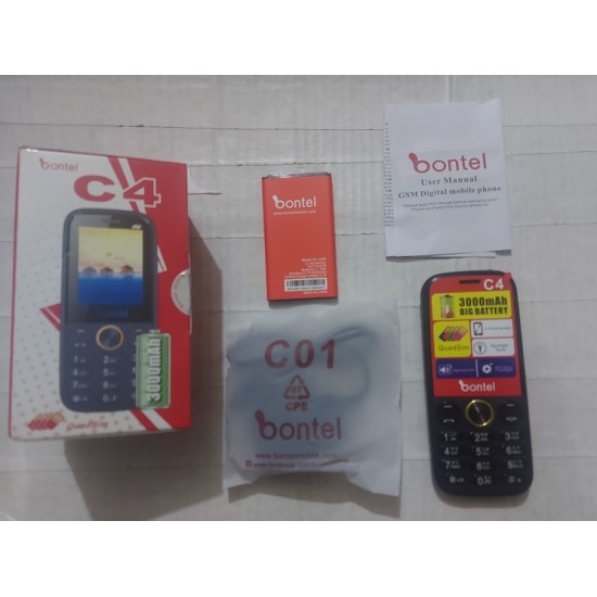 Bontel C4 Mobile Phone 3000mAh Battery Four Sim