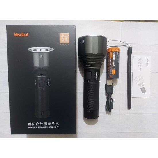 Xiaomi NexTool 5000mAh Rechargeable 2000 LM Flashlight Waterproof